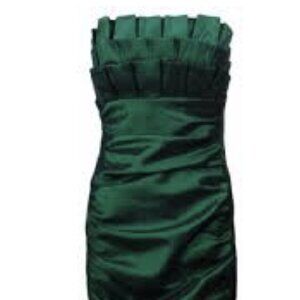 Xscape strapless green dress NWT size 6